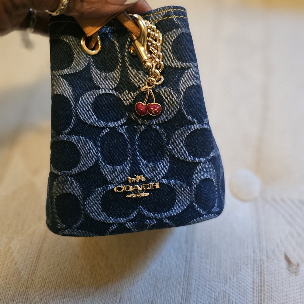 Coach Blue Denim Wrislet